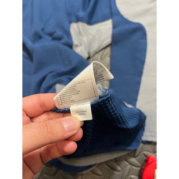 Vintage y2k NIKE SPHERE Blue/Gray Long Sleeve Shirt Mens Size M Textured - Picture 8 of 8